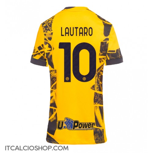 Inter Milan Lautaro Martinez #10 Terza Maglia Femmina 2024-25 Manica Corta
